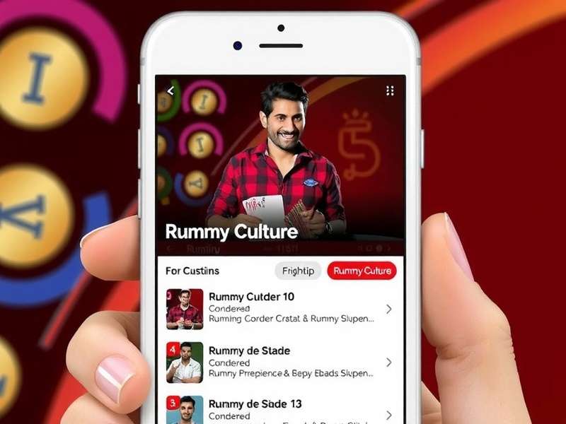 Rummy Culture: Digital Gameplay Rummy Culture app interface on mobile