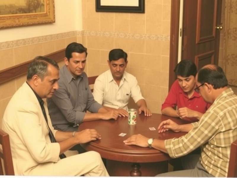 Rummy Culture: A Blast from the Past Vintage photo of Indians playing Rummy in the 1960s