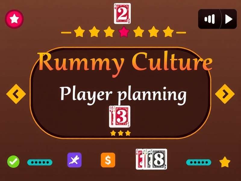 Rummy Culture: Winning Strategies Player planning Rummy moves with a strategy board